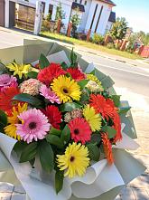 Букет цветов из:  Герберы #REPLACE_PRED# Чистоозёрном